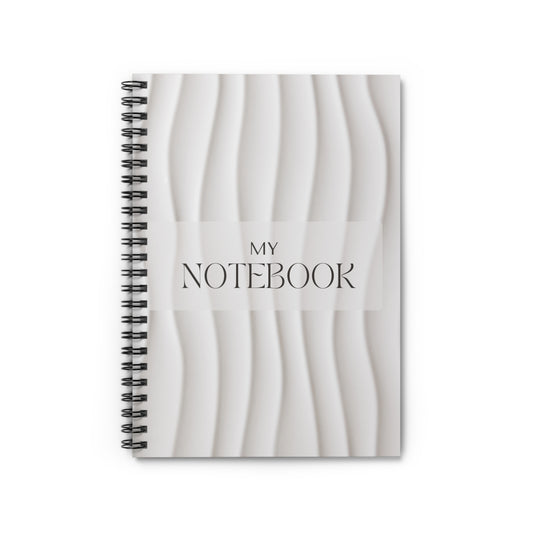 Neutral Tones Spiral Notebook - Ruled Line
